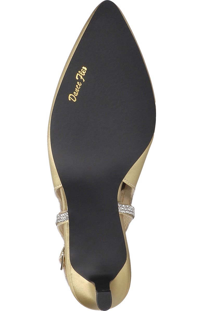 EASY STREET Glisten Kitten Heel Slingback Pump, Alternate, color, Gold Satin