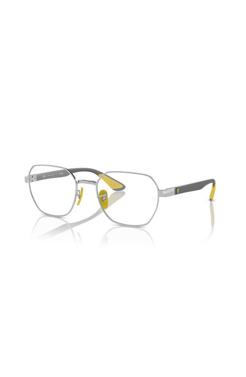 Ray Ban Ray-ban 54mm Irregular Optical Glasses In Gray