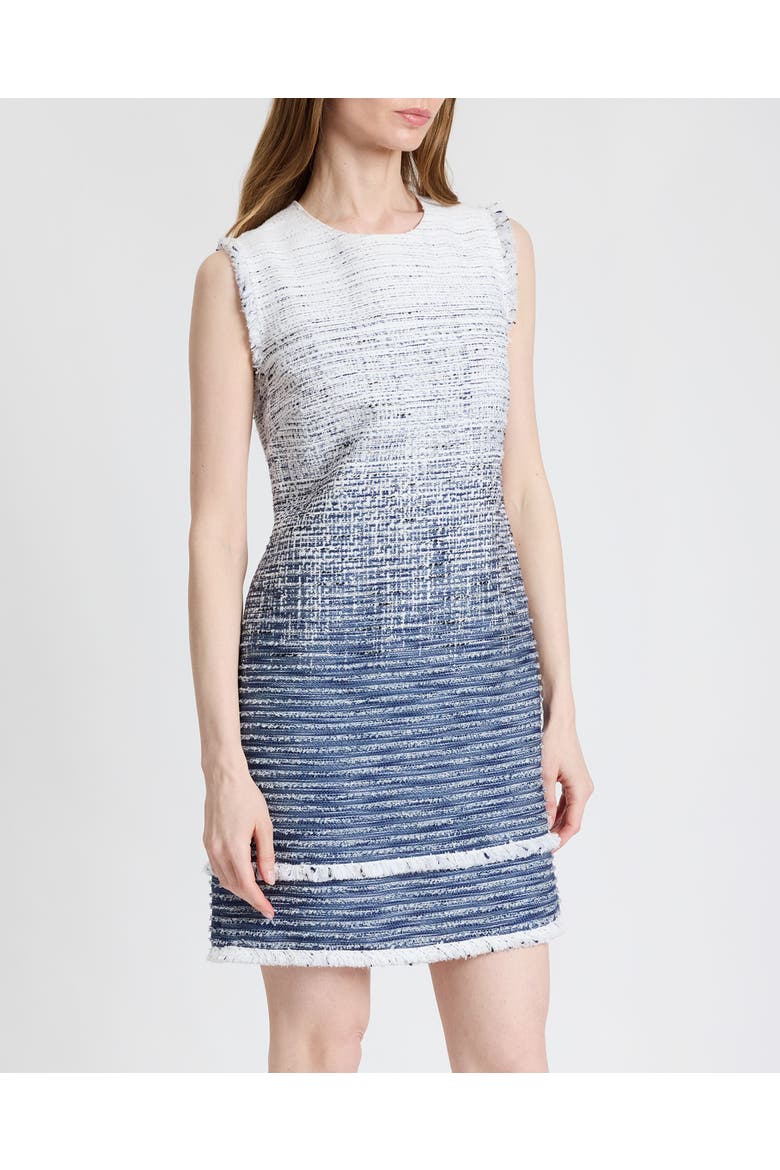 Aretha Sleeveless Shift Ombre Dress, Alternate, color, Blue Aura