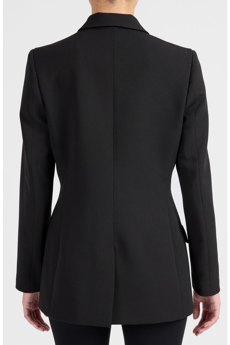 Enrica Jacket in Soft Stretch Crepe, Alternate, color, Onyx