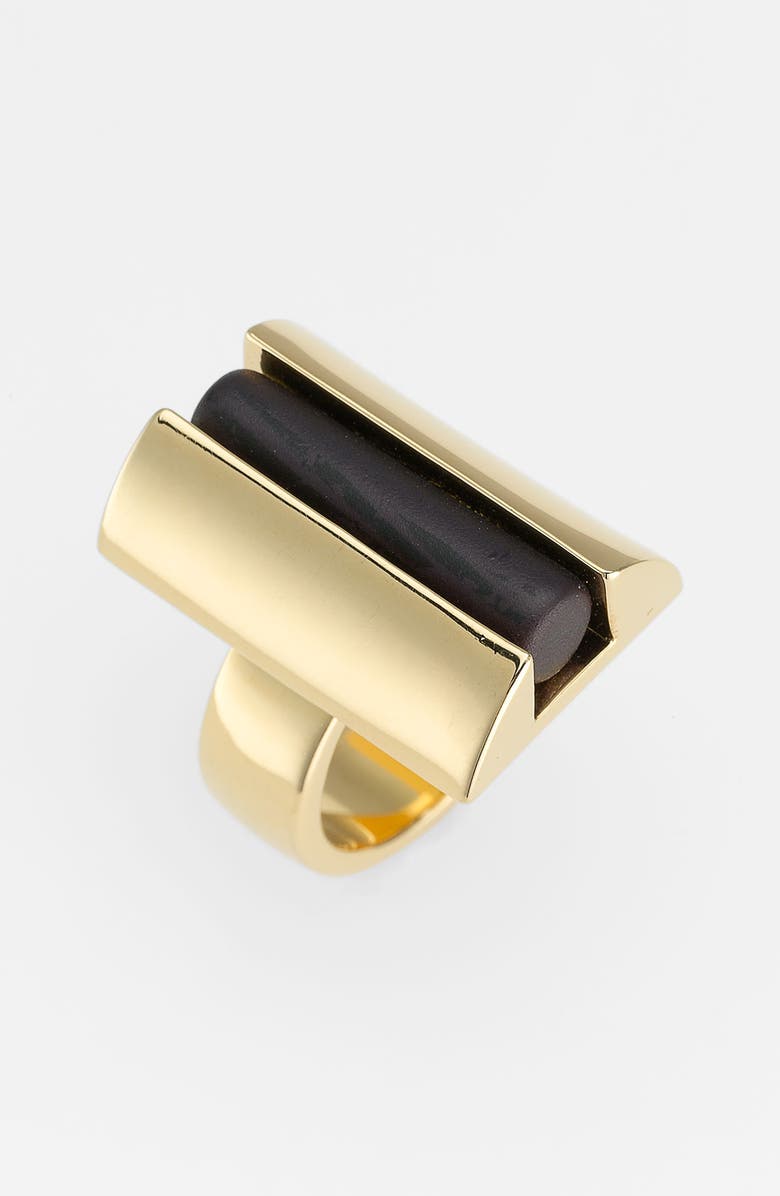 Tory Burch 'Column Resin' Statement Ring, Main, color,