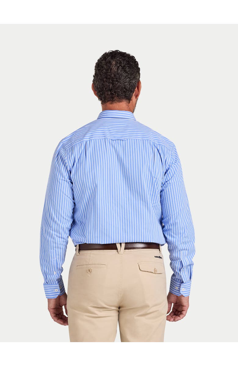 Raging Bull Long Sleeve Stripe Shirt, Alternate, color, Mid Blue