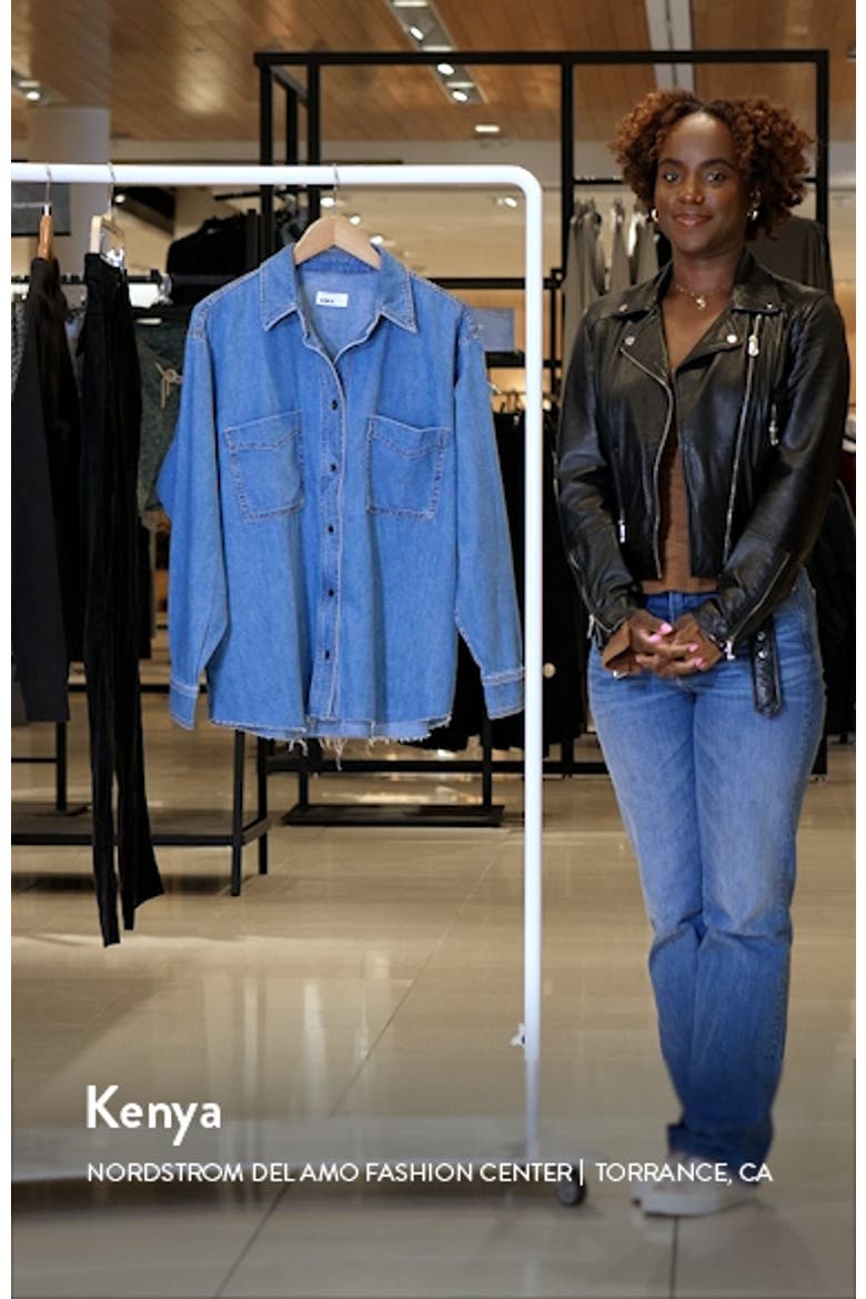Oversize Denim Button-Up Shirt video