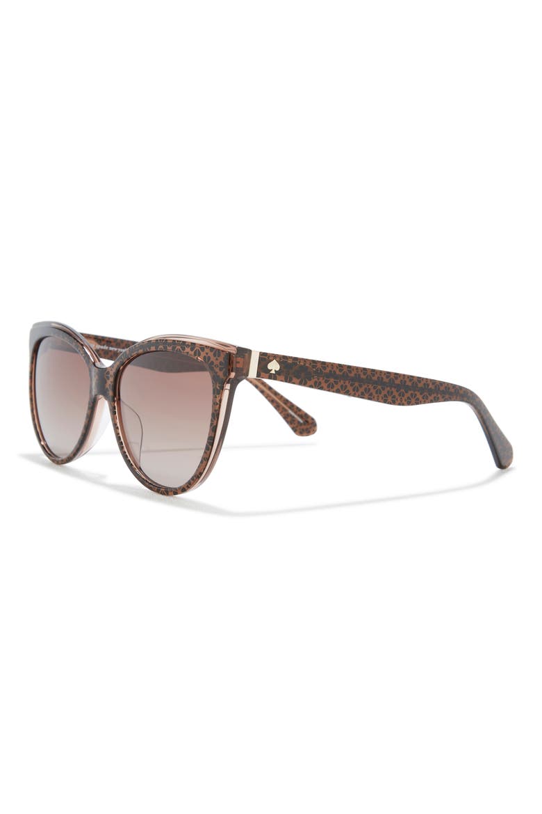 56mm daesha cat eye sunglasses, Alternate, color, BROWN PTTRN/ BROWN FUSCHIA MS