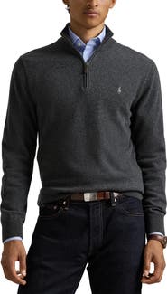 Polo Ralph Lauren Regular Fit Wool Quarter Zip Sweater