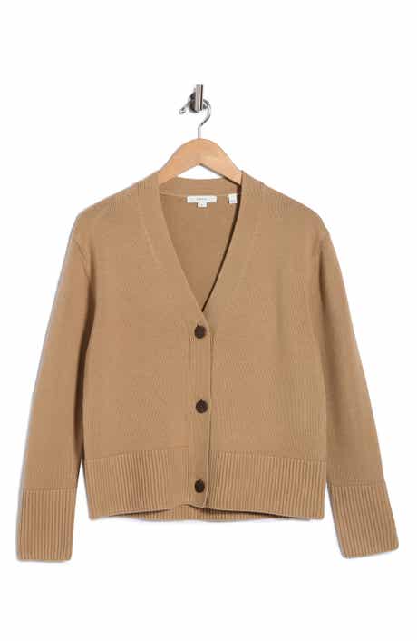 Shrunken Weekend Cotton & Wool Cardigan