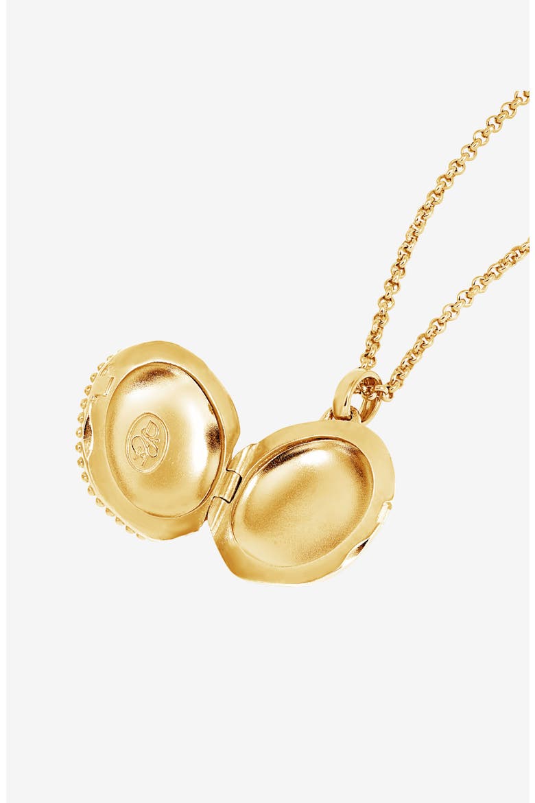 True North Diamond Locket, Alternate, color, Yellow Gold Vermeil