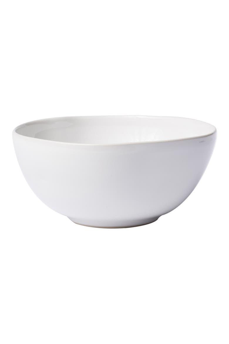 Medium Aurora Stoneware Bowl, Main, color, SNOW