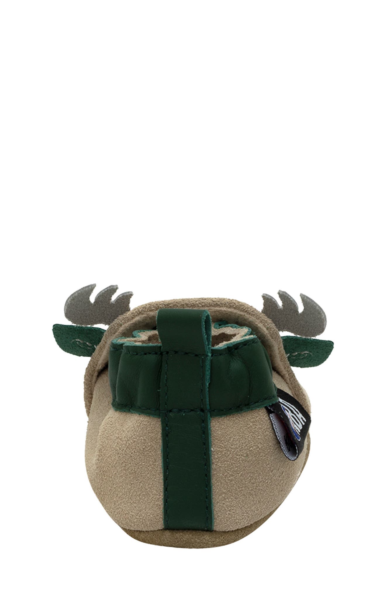 Robeez<sup>®</sup> Milwaukee Bucks Crib Shoe, Alternate, color, 