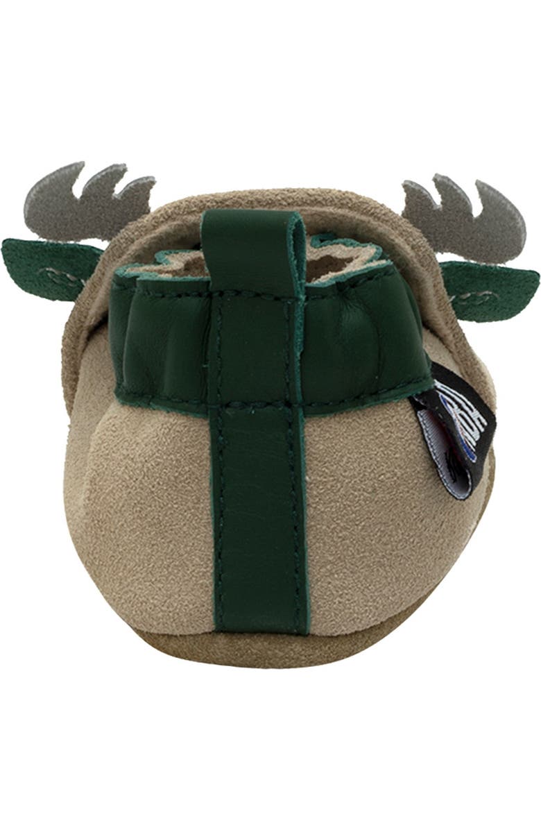 Robeez<sup>®</sup> Milwaukee Bucks Crib Shoe, Alternate, color,