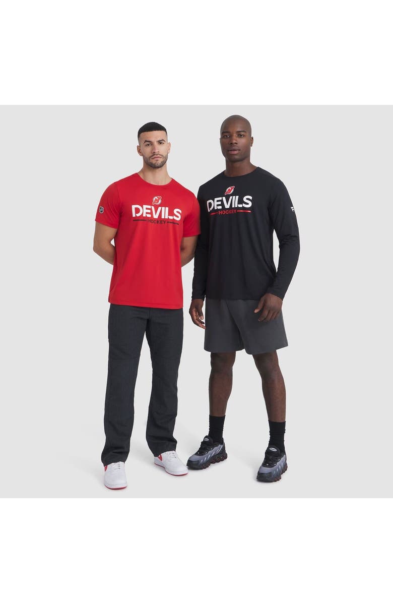 FANATICS Men's Fanatics Red New Jersey Devils Authentic Pro Rink Tech T-Shirt, Alternate, color, Red