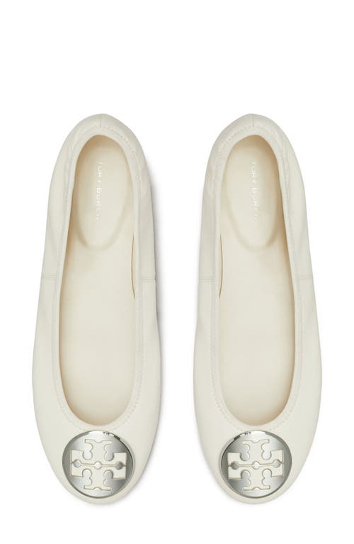 Tory Burch Reva Travel Ballet Flat In Neutral