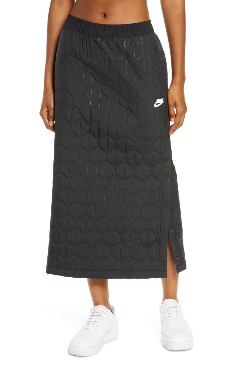 Nike Sportswear Quilted Midi Skirt, Main, color,