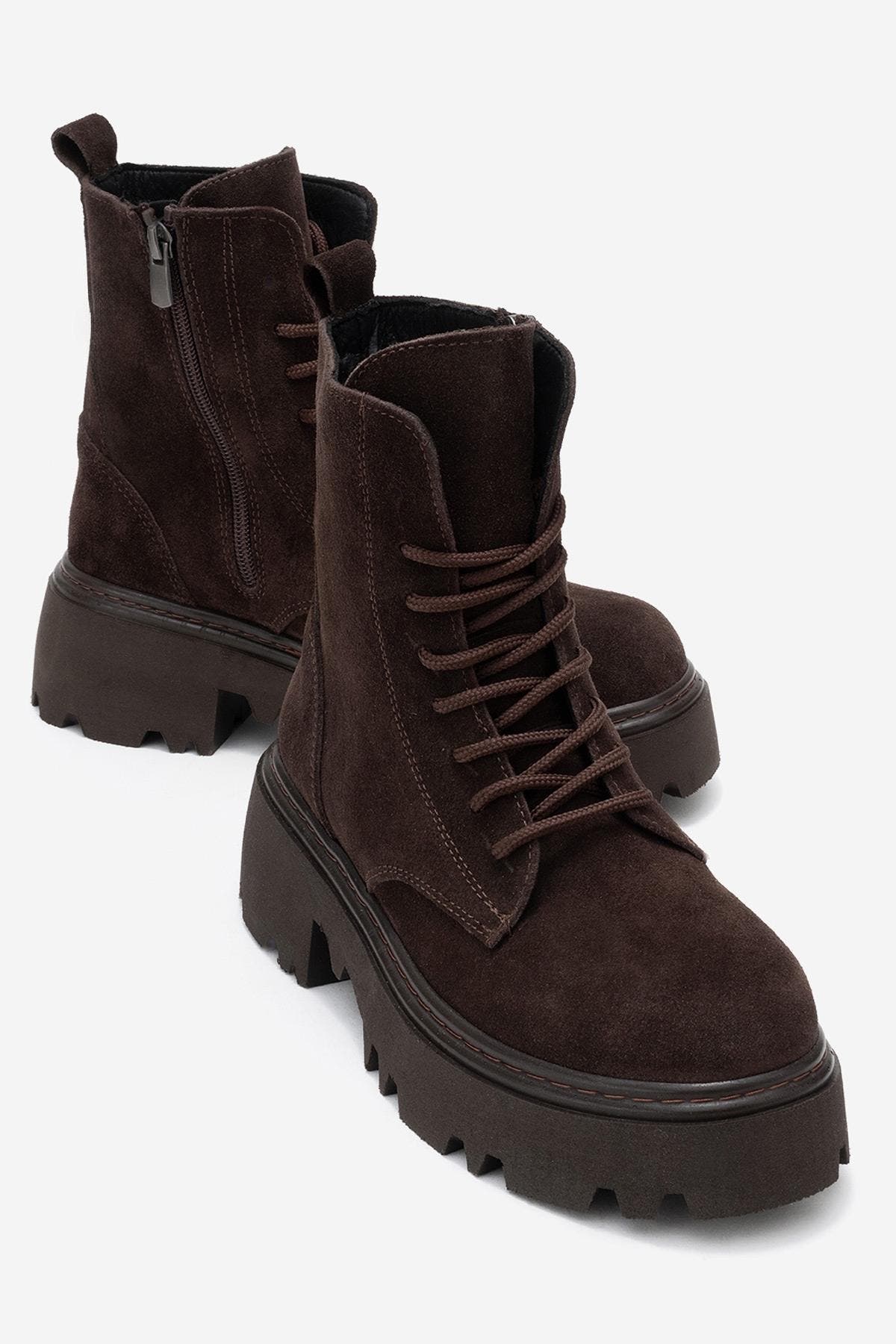  Brown Suede Leather