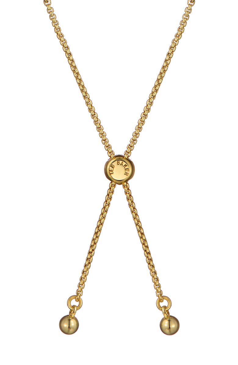 Ted Baker Melrah Crystal Tennis Bracelet, Alternate, color, Gold Tone/ Black Crystal