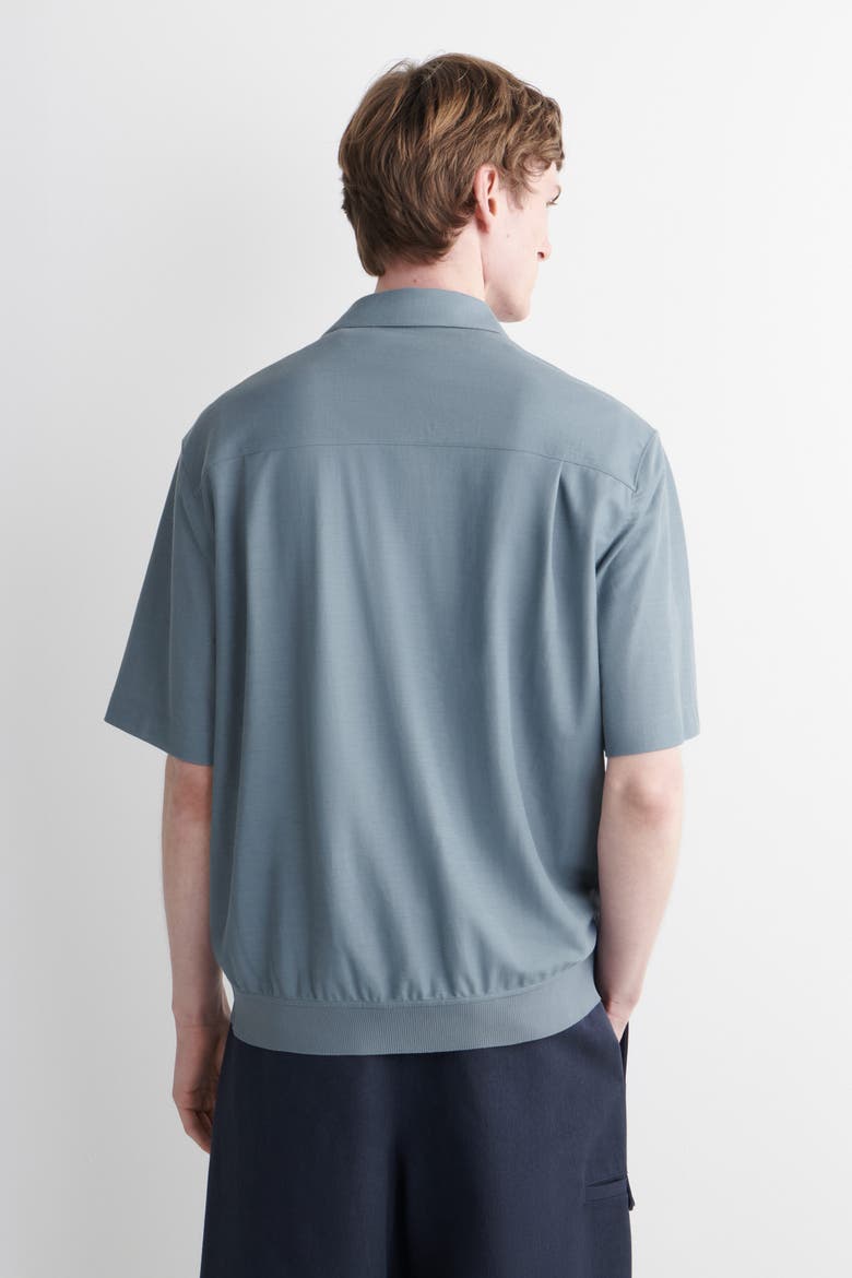 Fluid Jersey Polo Shirt, Alternate, color, BLUE