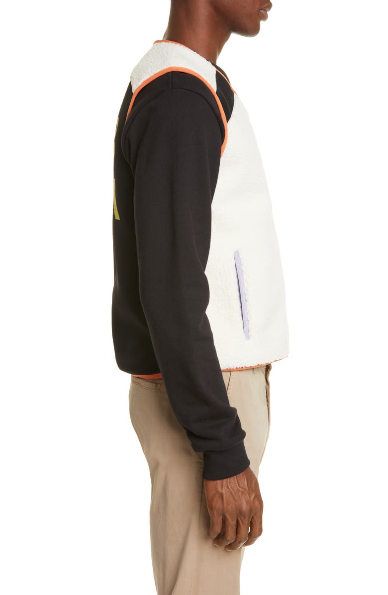 A.P.C. Gilet 'Future Shock' Faux Shearling Vest, Alternate, color, 