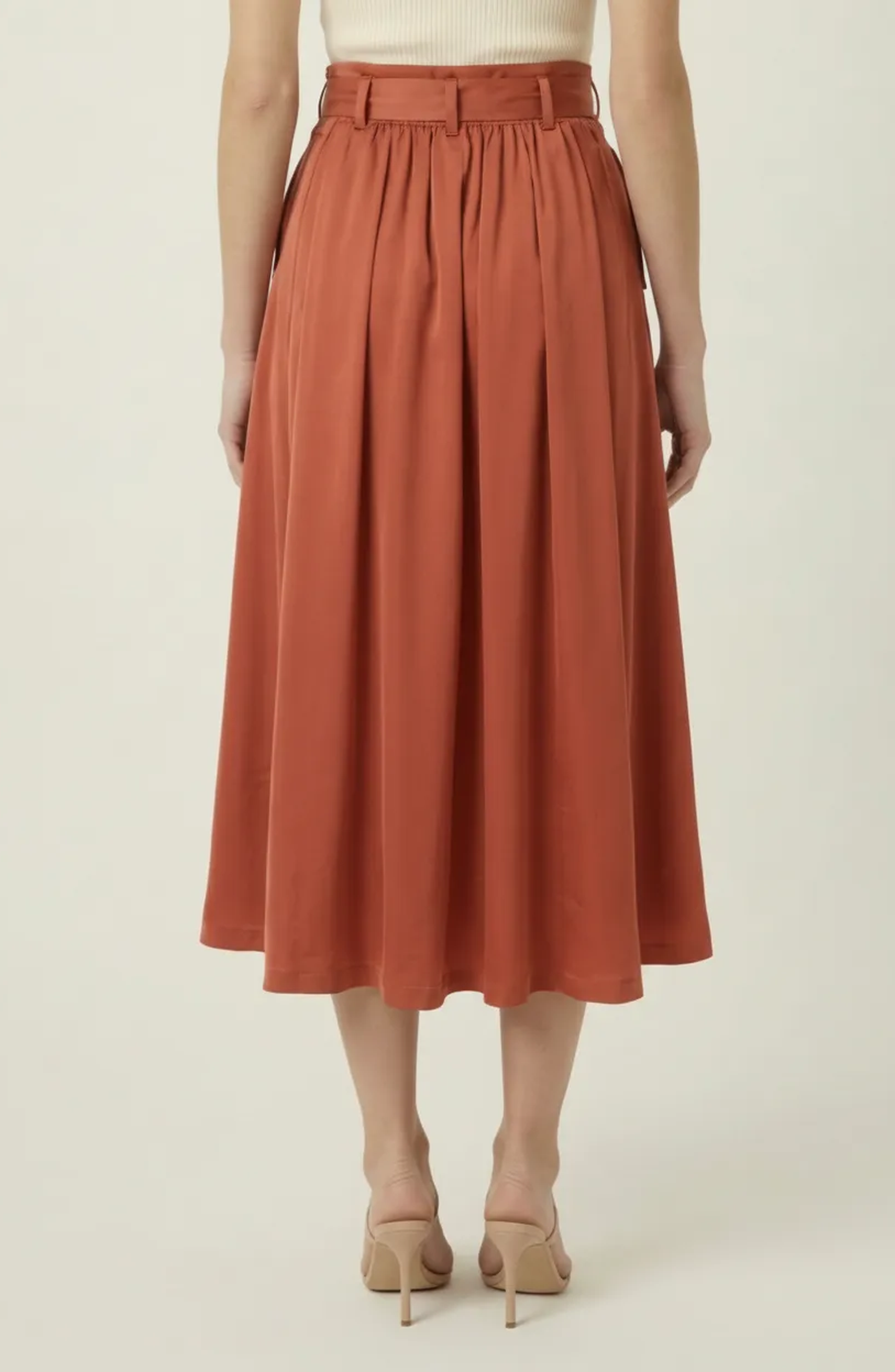 Midi Skirt with Button Front Detail - image 2