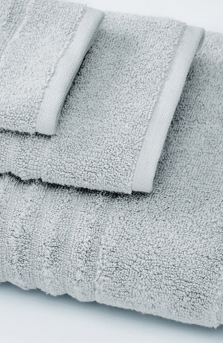 Woven & Weft Combed Cotton 6-Pack Hand Towels, Alternate, color, Soft Grey