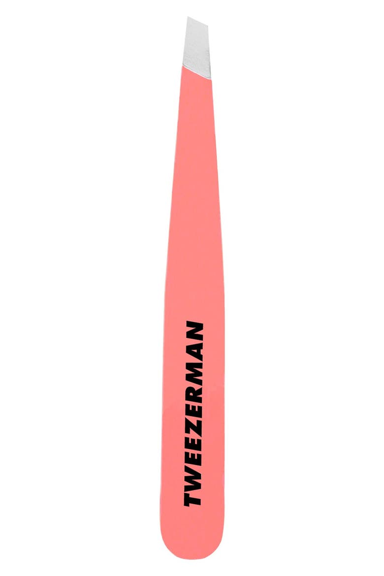 Geranium Mini Slant Tweezer, Main, color, PINK