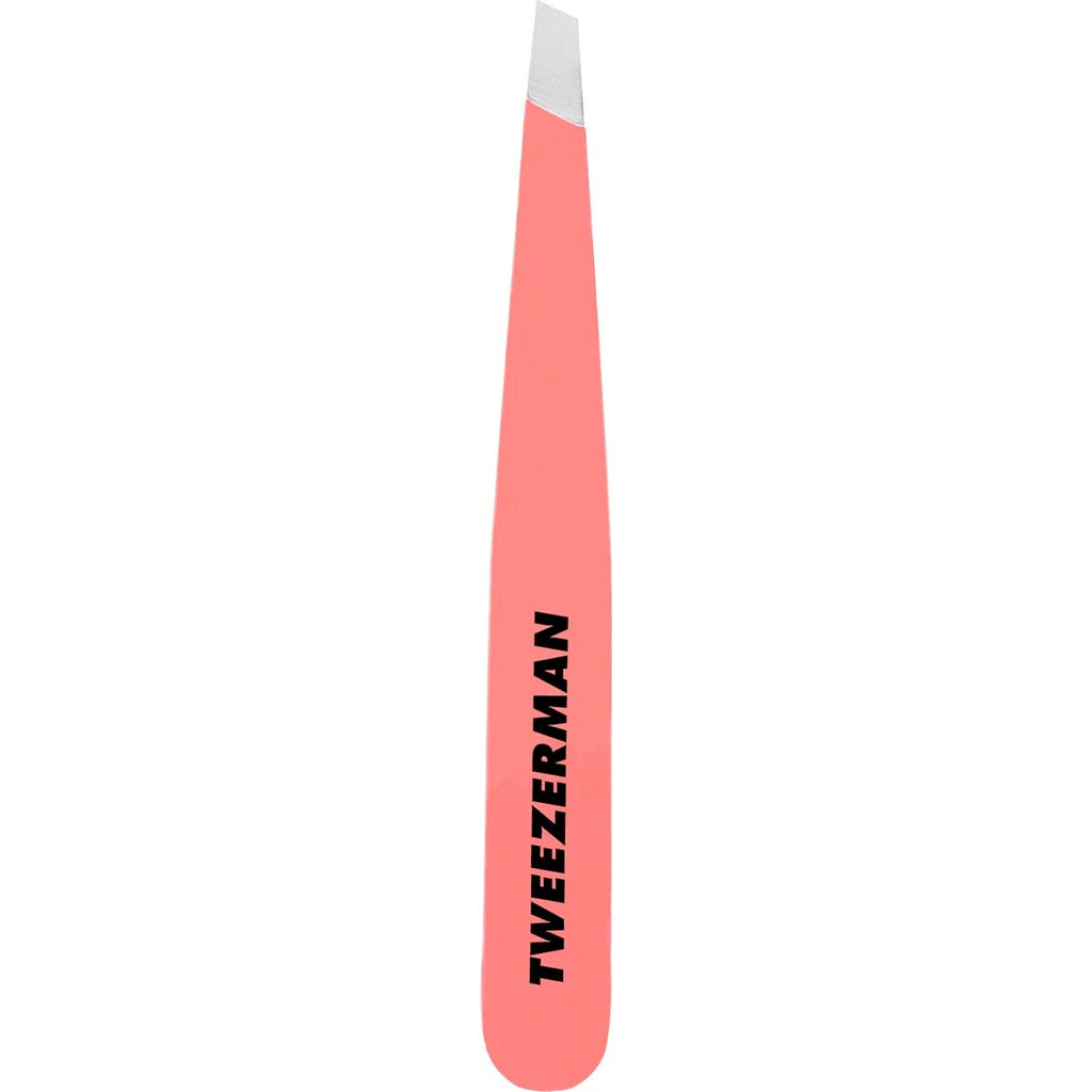 TWEEZERMAN Geranium Mini Slant Tweezer in Pink at Nordstrom