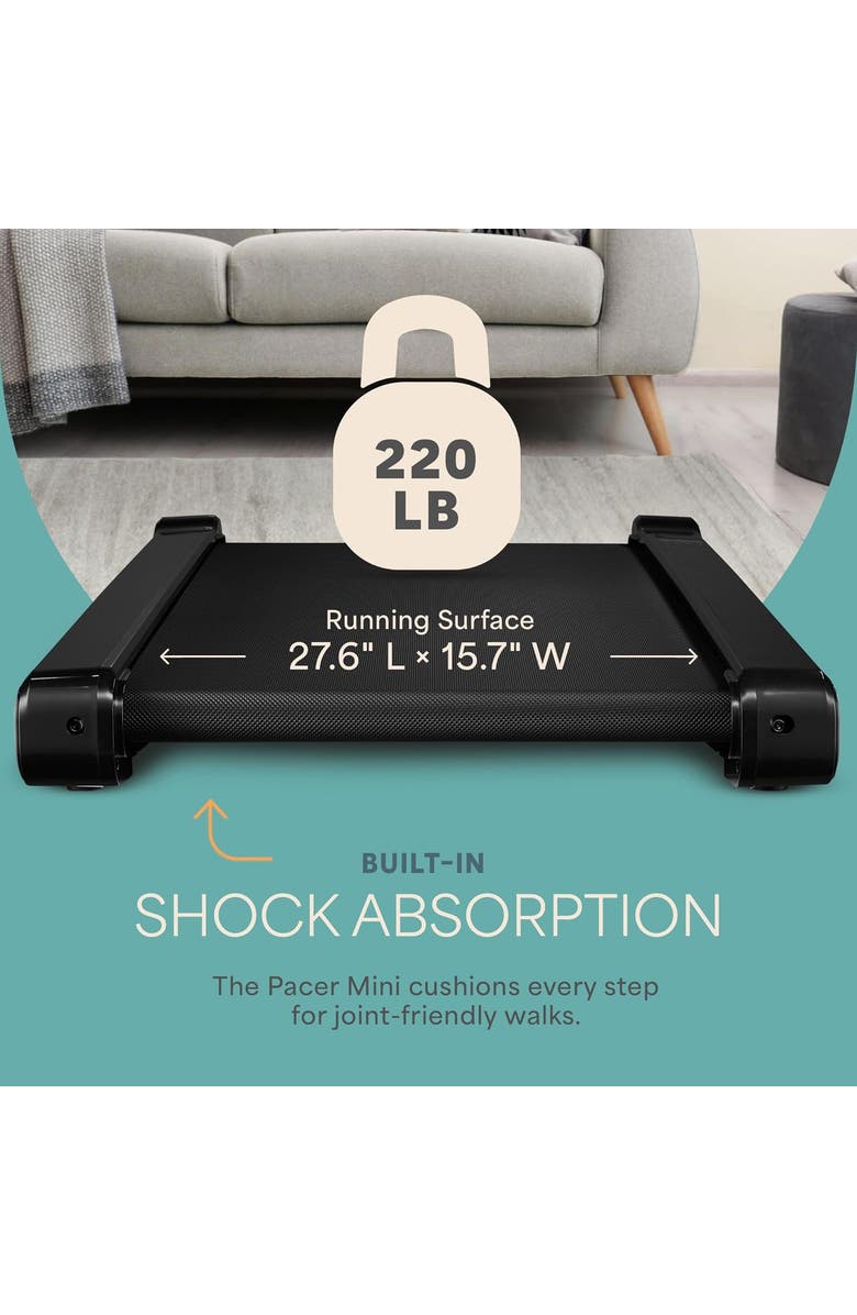 Lifepro Mini Walking Pad Treadmill with Incline  Compact Under Desk Treadmill for Home & Office, Alternate, color, Blue