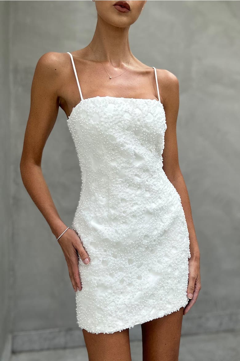 Maple Mini Dress, Alternate, color, Ivory