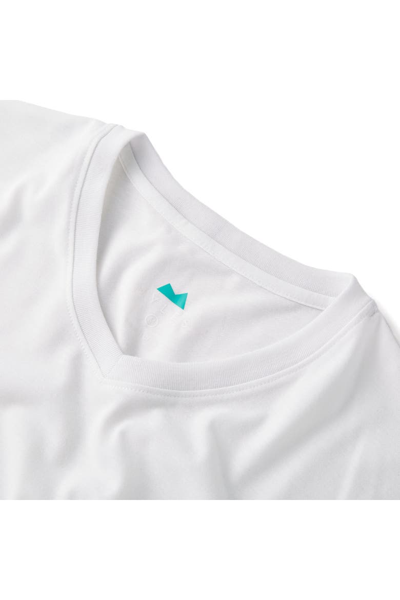 Everyday Tee with V-Neck, Alternate, color, White