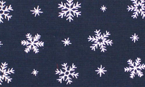L'ovedbaby Holiday Print Fitted Two-piece Organic Cotton Pajamas & Hat Set In Blue