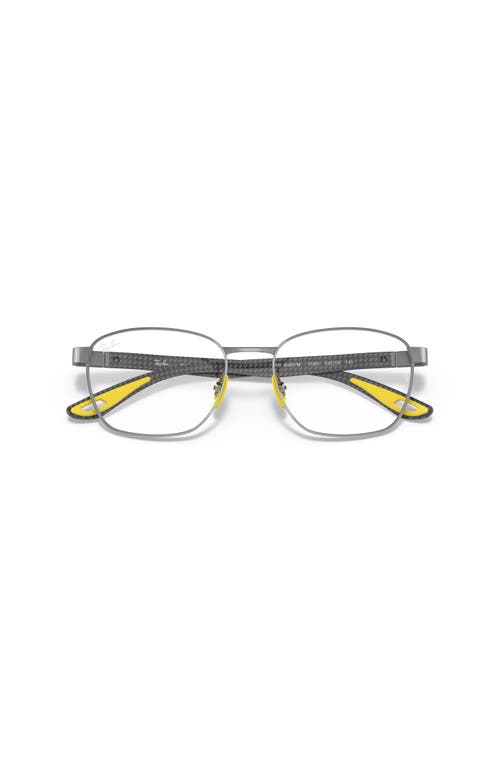 Ray Ban Ray-ban 54mm Rectangle Optical Glasses In Black