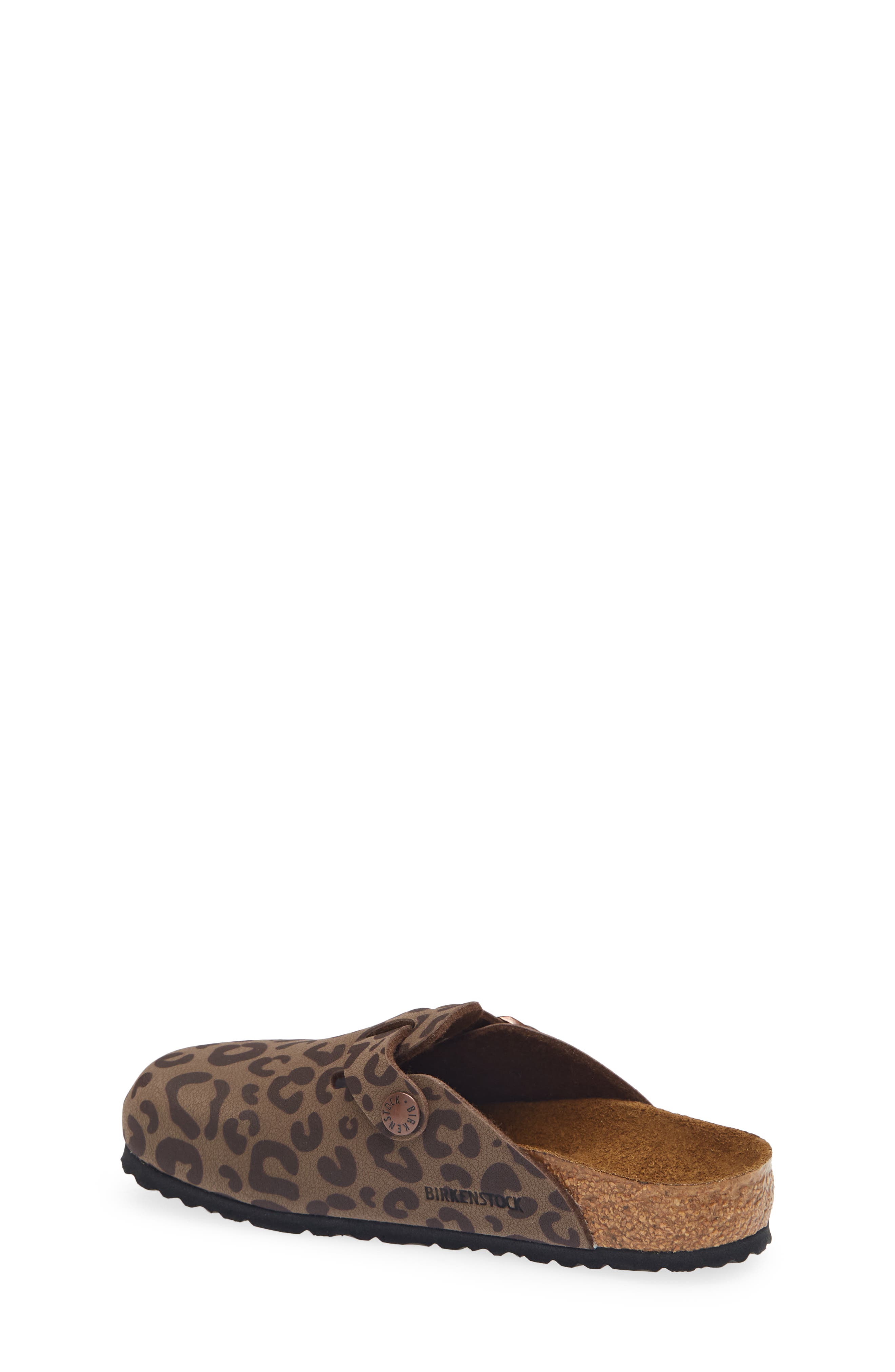 Kids' Boston Leopard Print Clog, Alternate, color, MOCHA LEOPARD