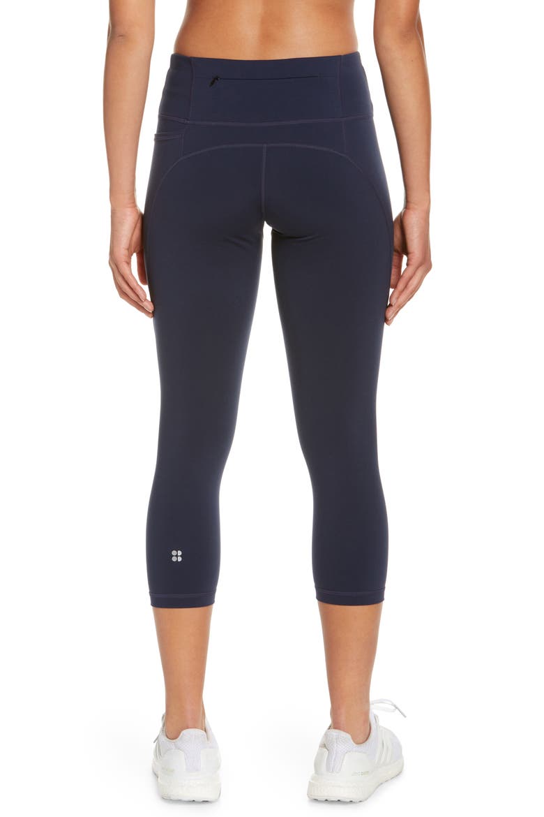 Power Workout Crop Pocket Leggings, Alternate, color, NAVY BLUE