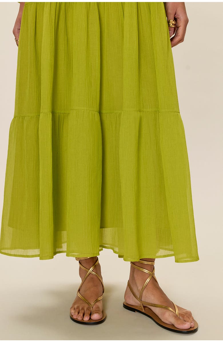 Rebecca Taylor Skye Tiered Dress, Alternate, color, Pear Green