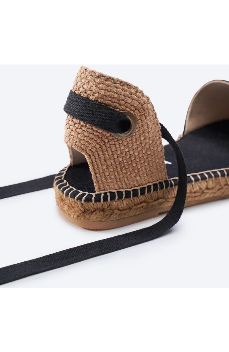 VISCATA Candell Canvas Espadrille Flats, Alternate, color, Black