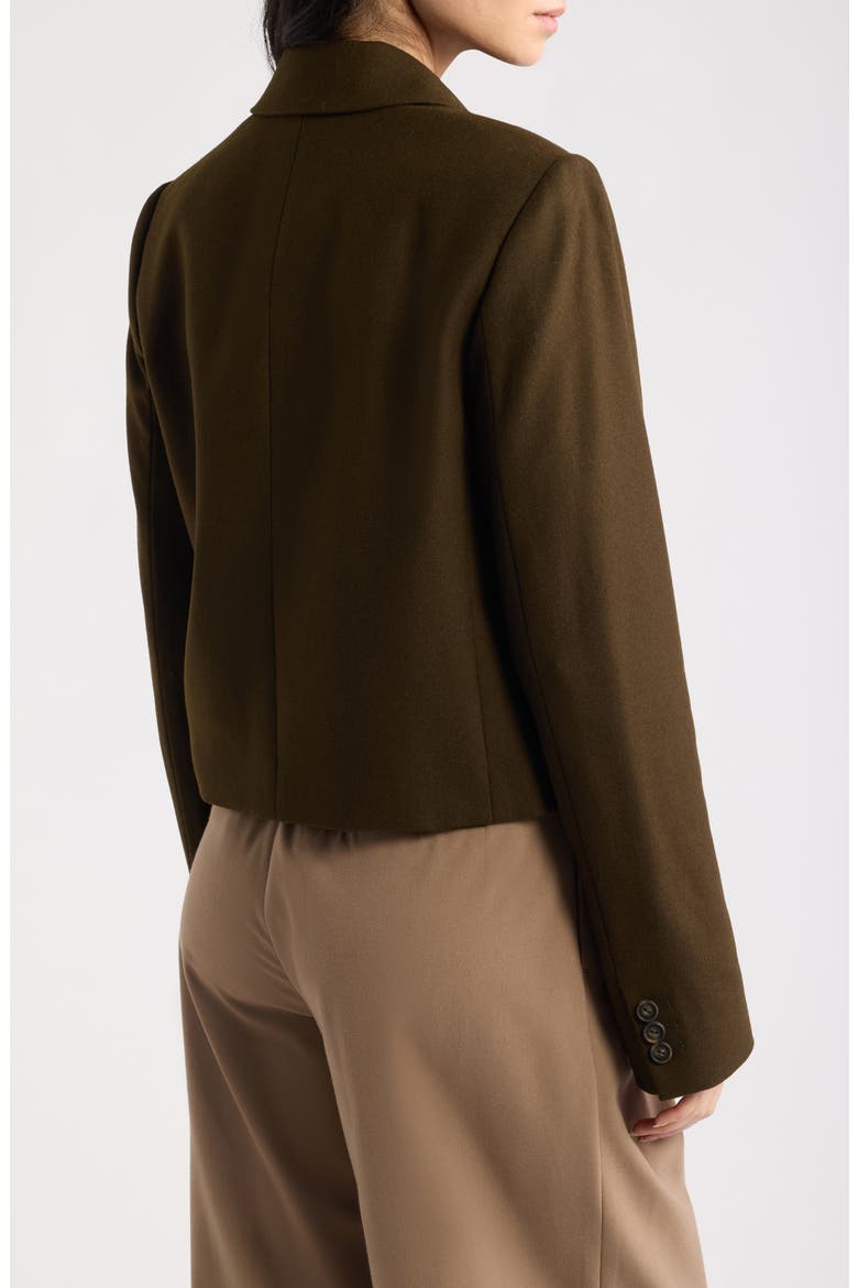 Short Flannel Blazer, Alternate, color, PINEWOOD
