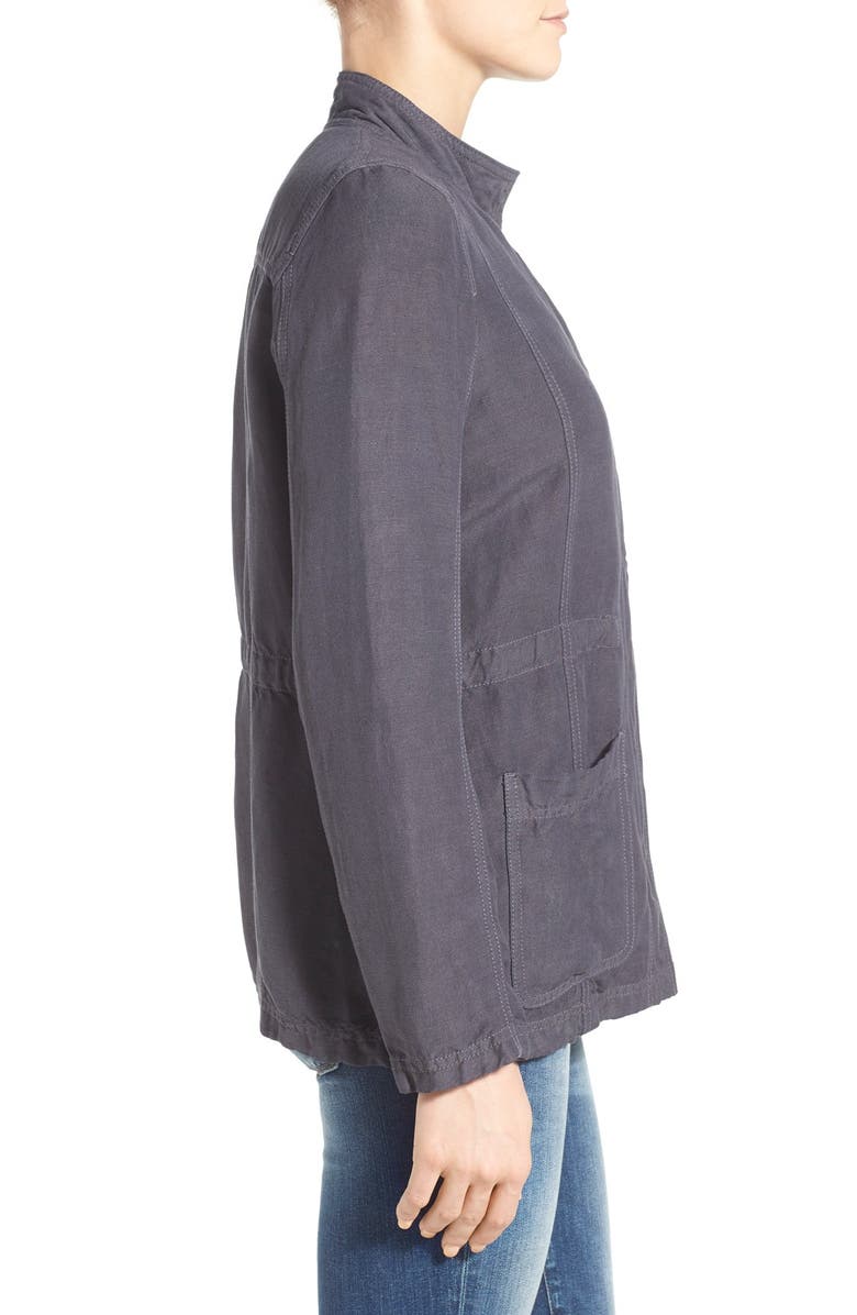 Caslon<sup>®</sup> Linen Blend Utility Jacket, Alternate, color, 