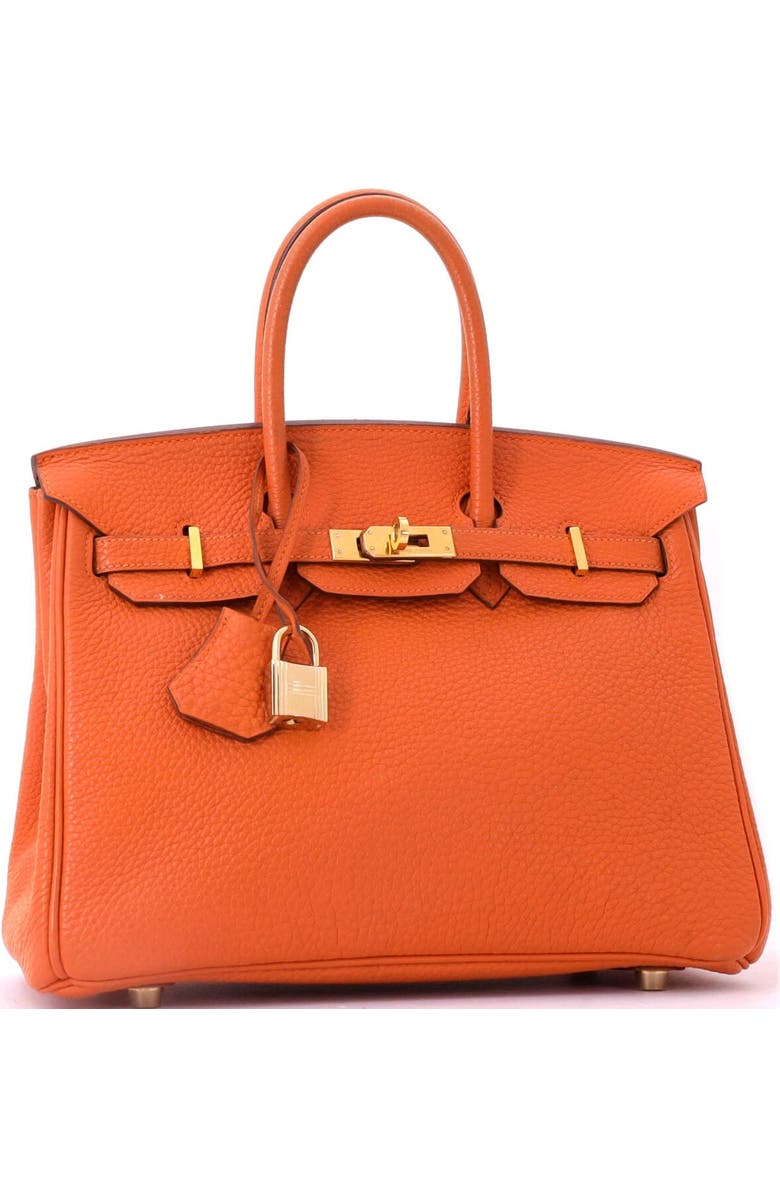 Pre-Owned Hermes Birkin Handbag Orange Togo with Gold Hardware 25, Alternate, color, Orange H