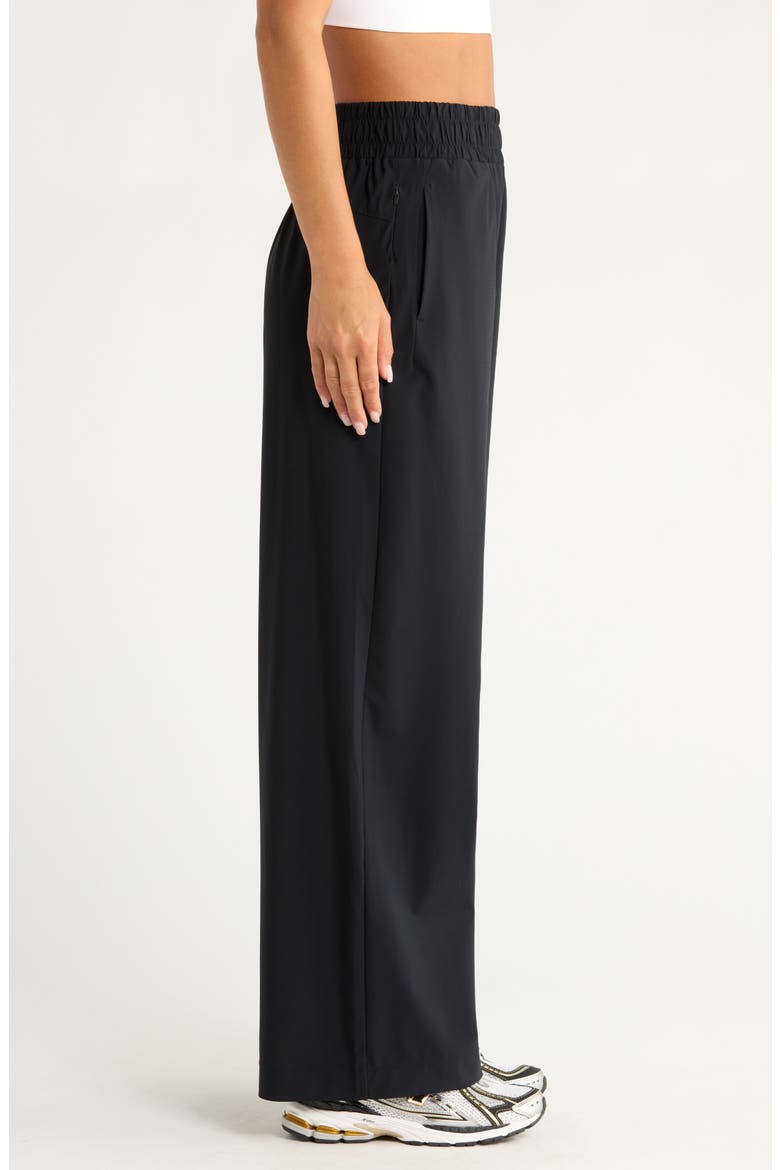 Transit Wide Leg Pants, Alternate, color, BLACK