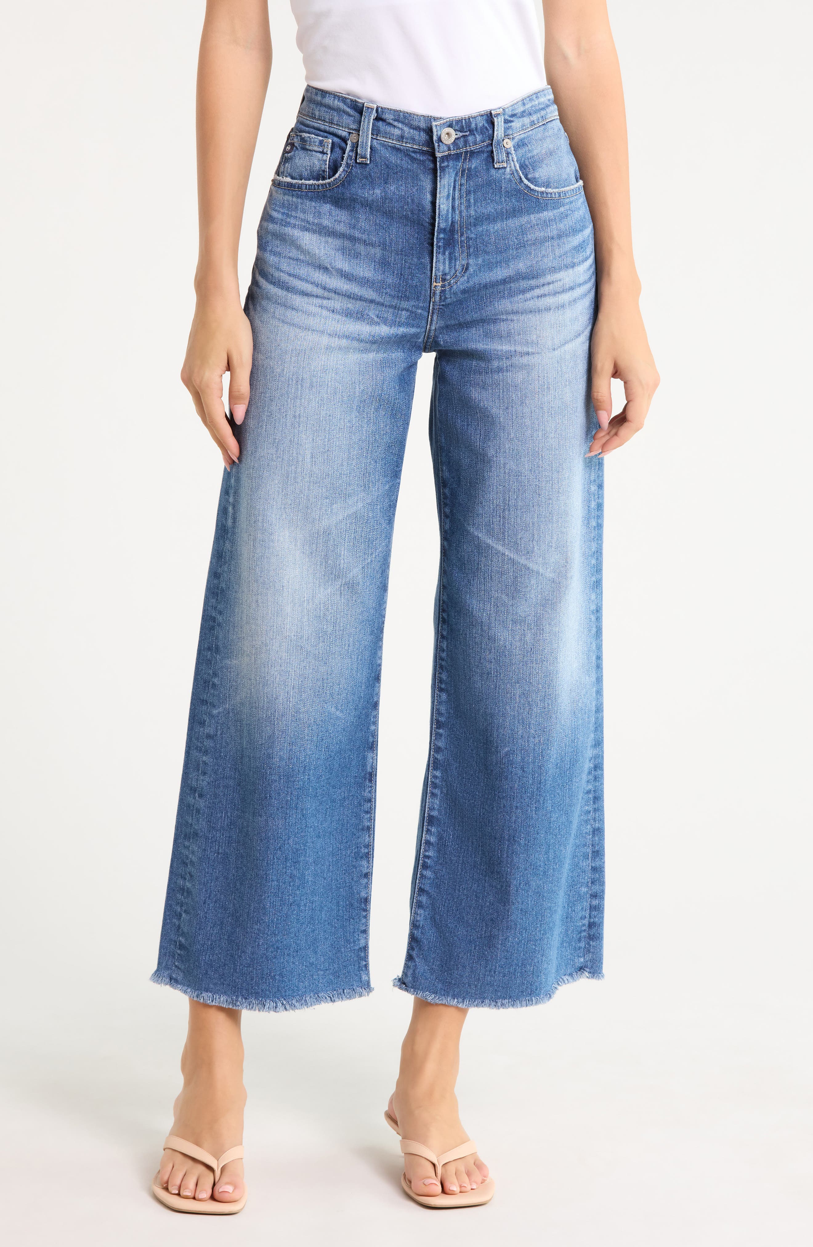 Saige Ankle Wide Leg Jeans