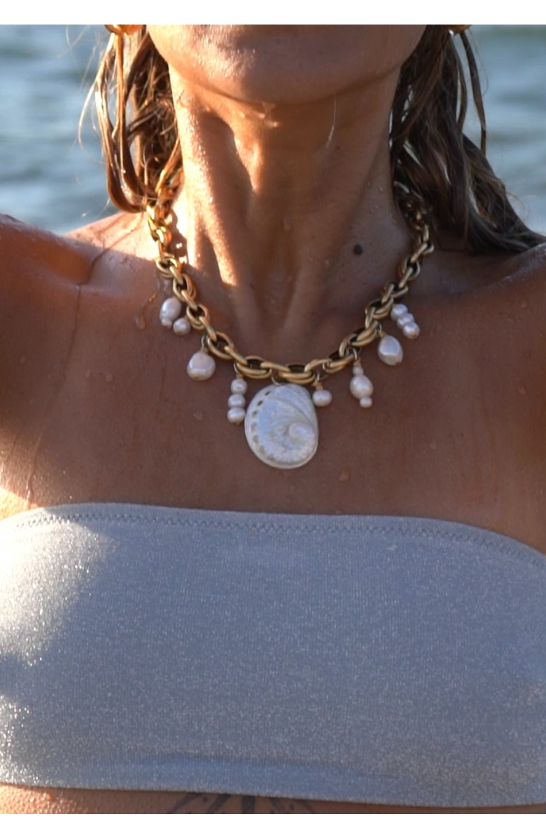 sccollection Cala Necklace, Alternate, color, Gold