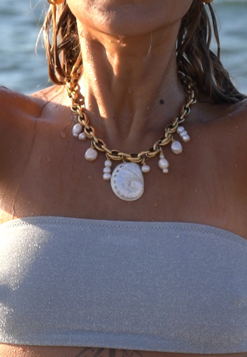 Sccollection Cala Necklace In Gold