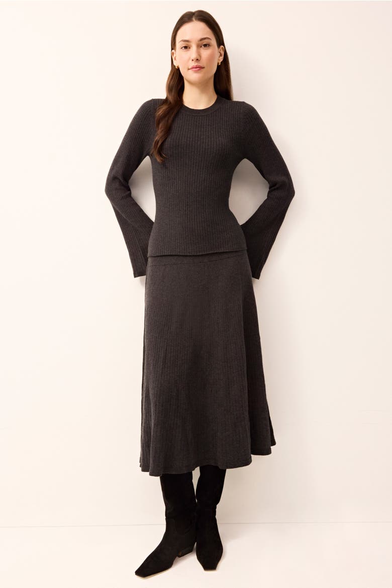 Kaylan Skirt, Alternate, color, Gunmetal