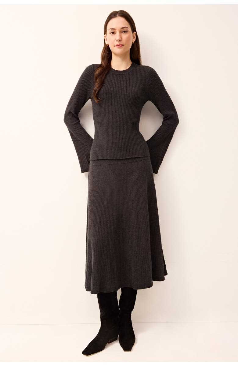 Marie Oliver Kaylan Skirt, Alternate, color, Gunmetal