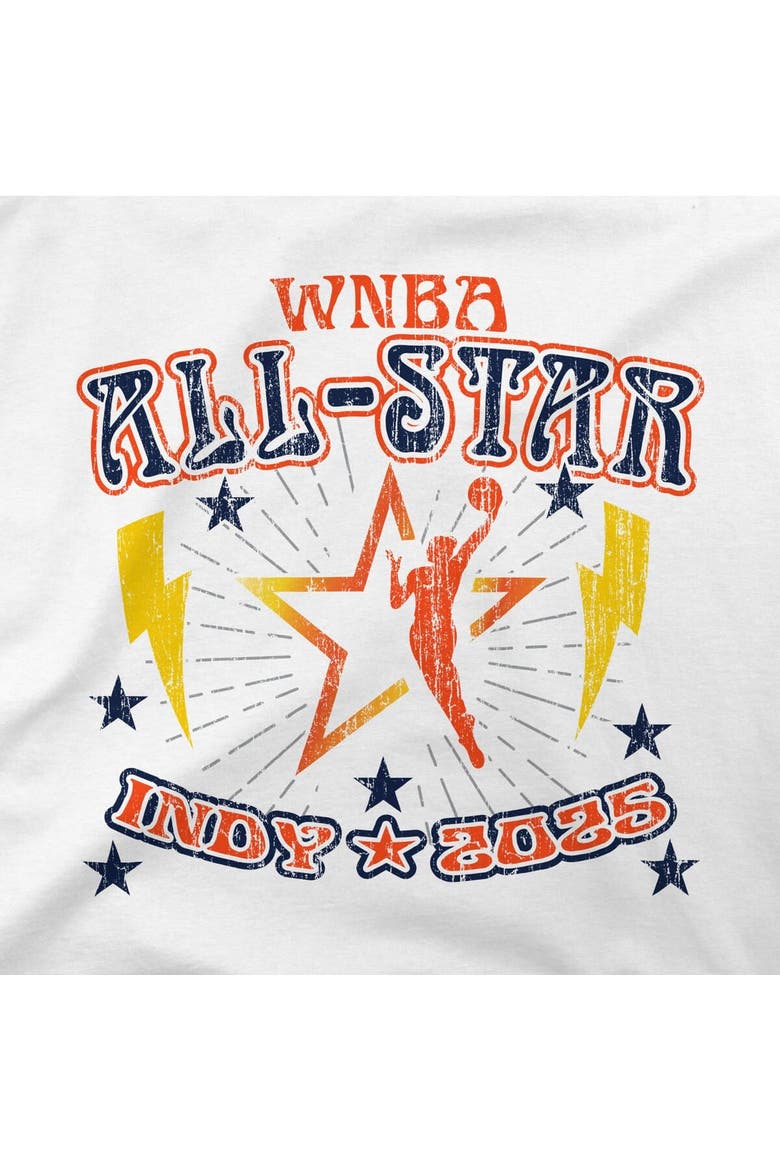 Women's Stadium Essentials White 2025 WNBA All-Star Game The Road Cropped T-Shirt, Alternate, color, White