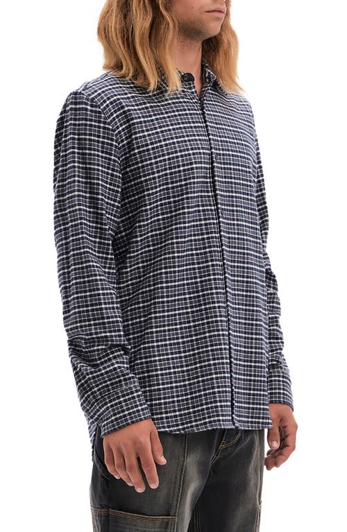 VAYDER VAYDER PRESTON PLAID COTTON & SILK FLANNEL BUTTON-UP SHIRT 