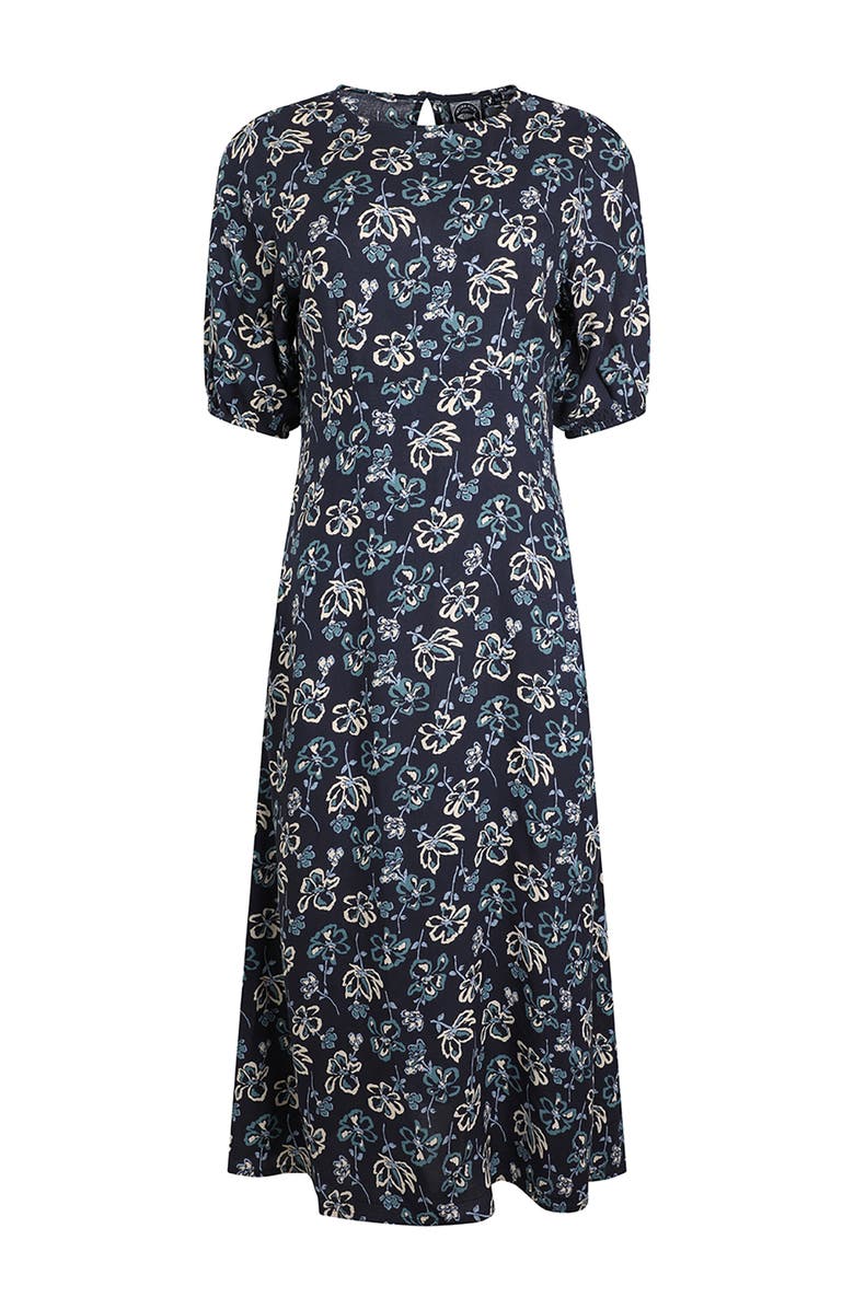 Weird Fish Everly Printed Dress, Alternate, color, Black Iris