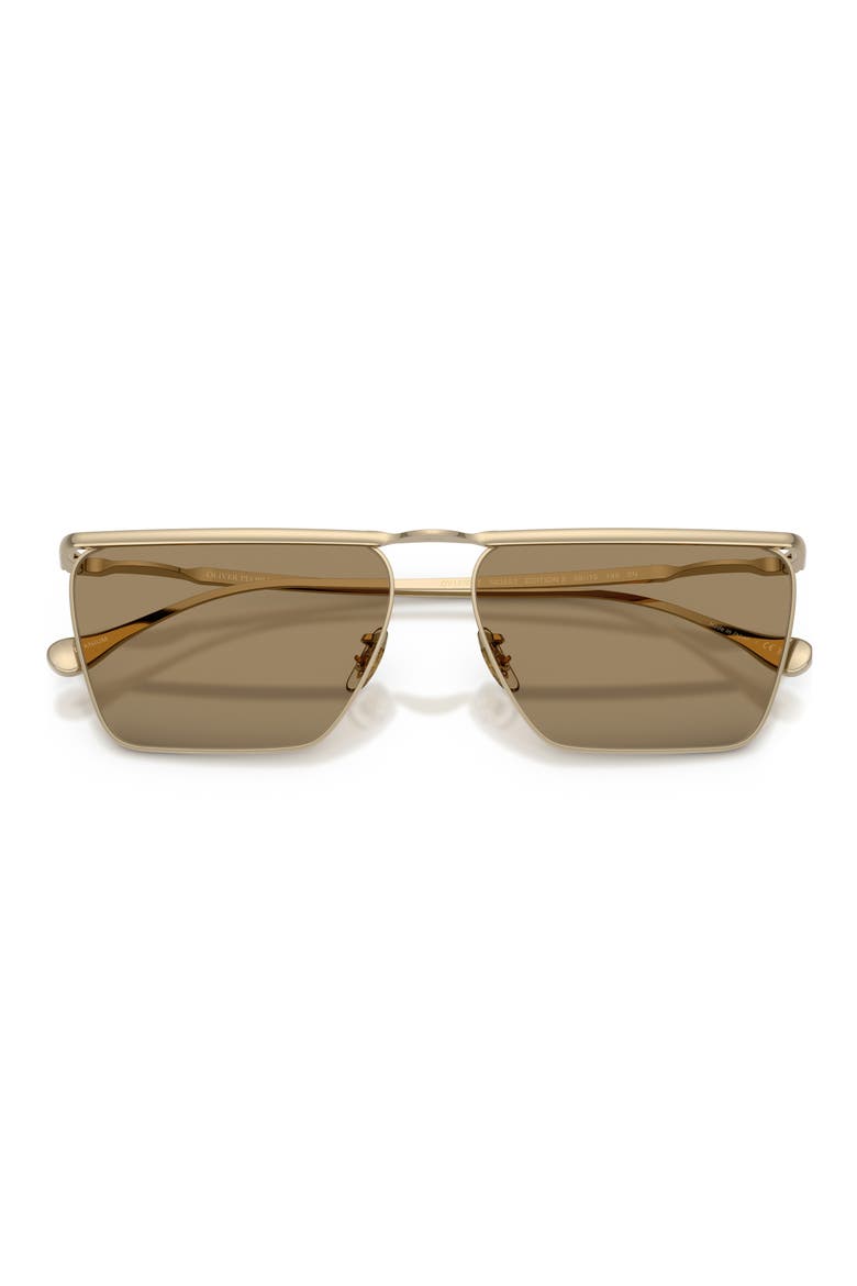 Jil Sander Edition 2 59mm Sunglasses, Alternate, color, GOLD / SOFT GOLD