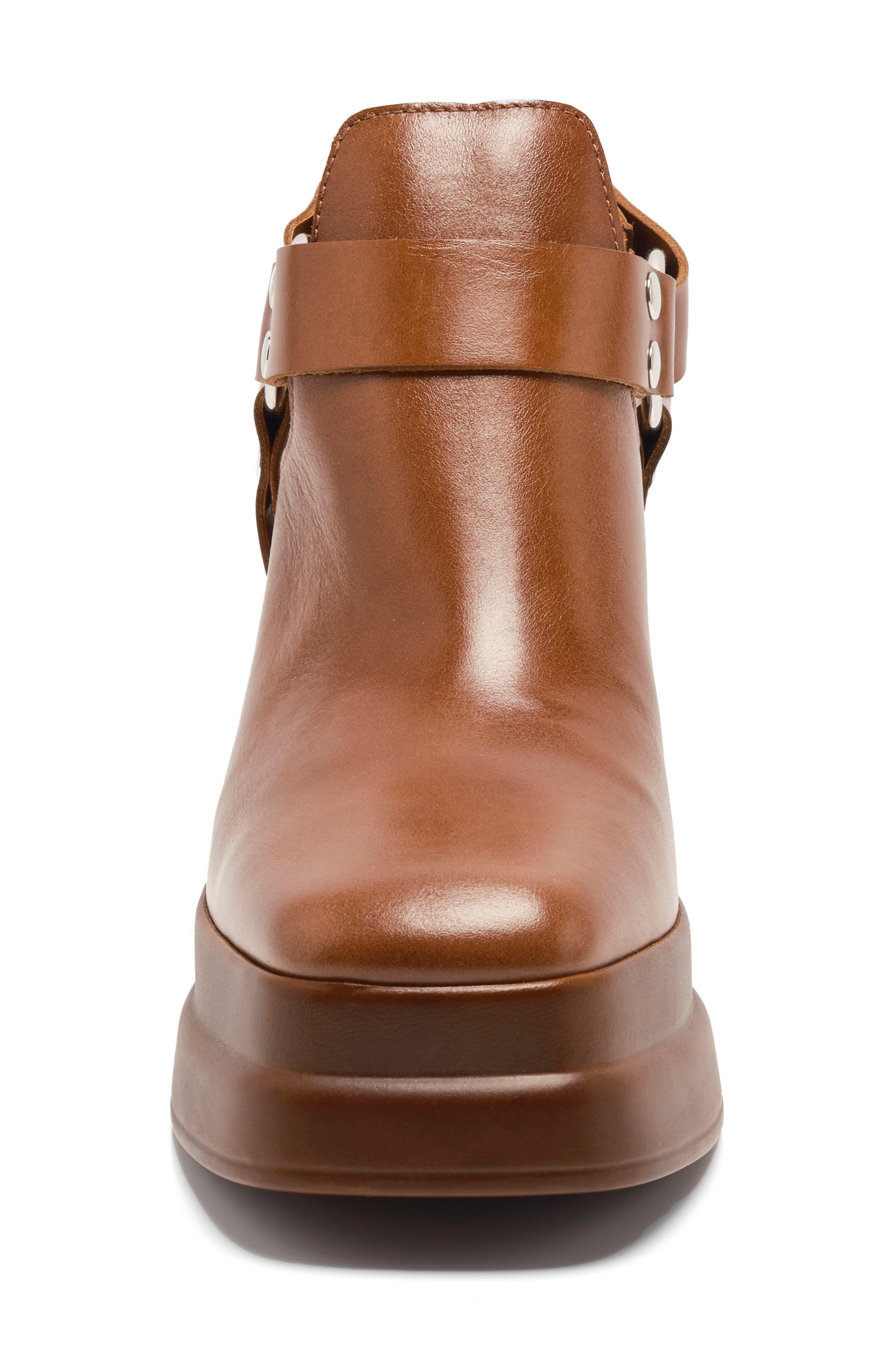 Hybrid Harness Platform Bootie, Alternate, color, CHESTNUT LEATHER
