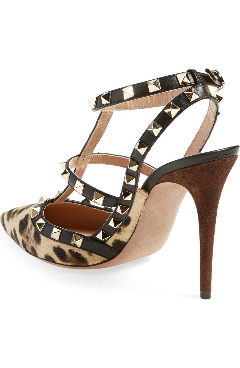 Valentino Garavani 'Rockstud' T-Strap Pump, Alternate, color,