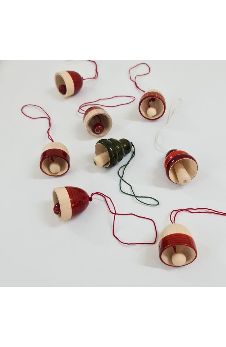 Mela Artisans Christmas Tree Ornaments - Assorted Bells | Set of 8, Main, color, Multi